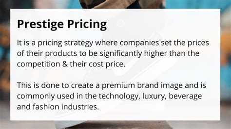 prestige pricing definition
